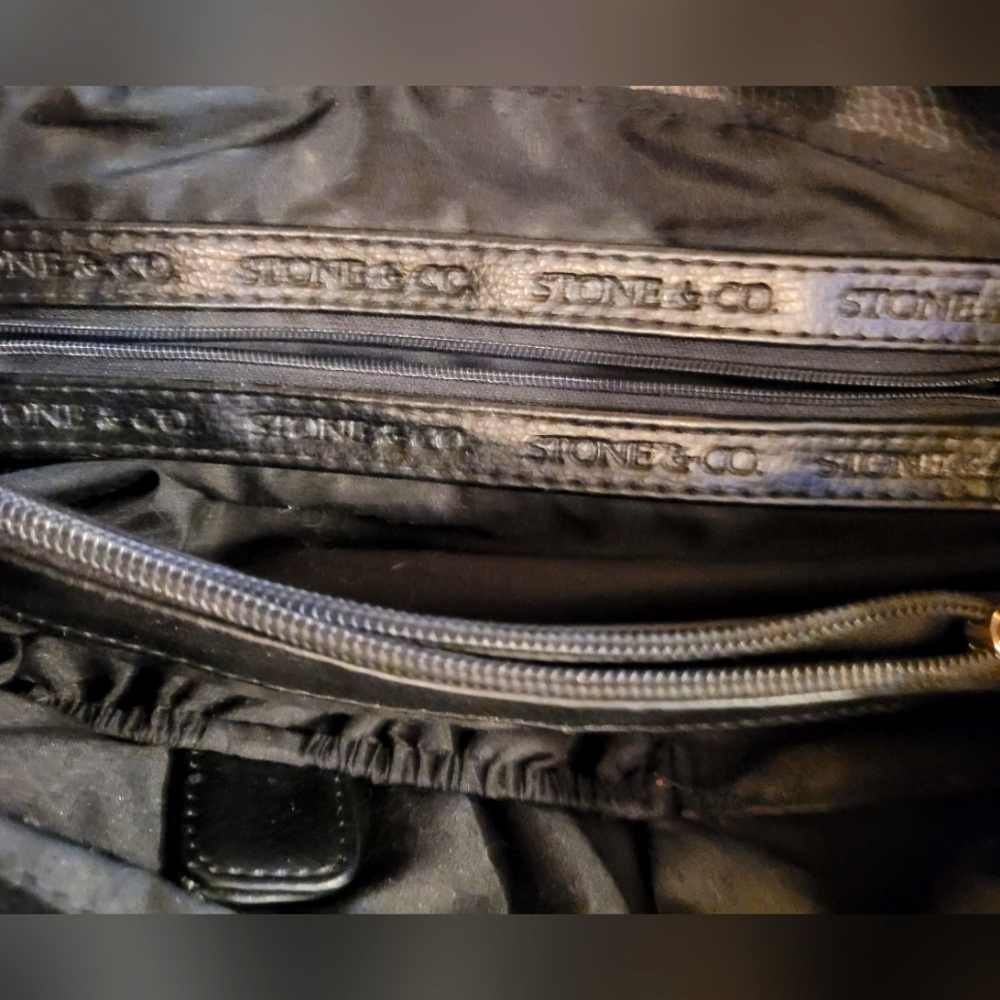 Used Stone & Co. Black Leather Purse - Picture 3 of 6